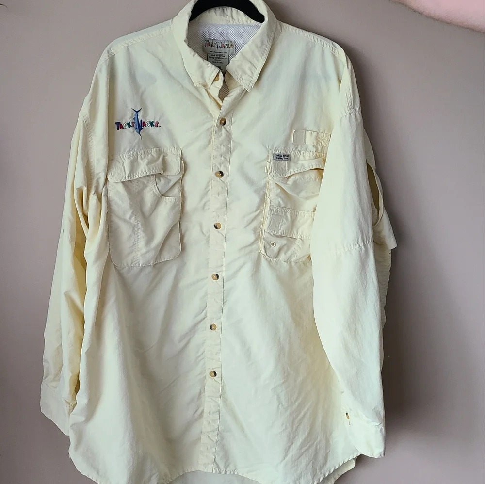 Mens shirt Size XXXL yellow Tacky Jacks nylon - Picture 3 of 15